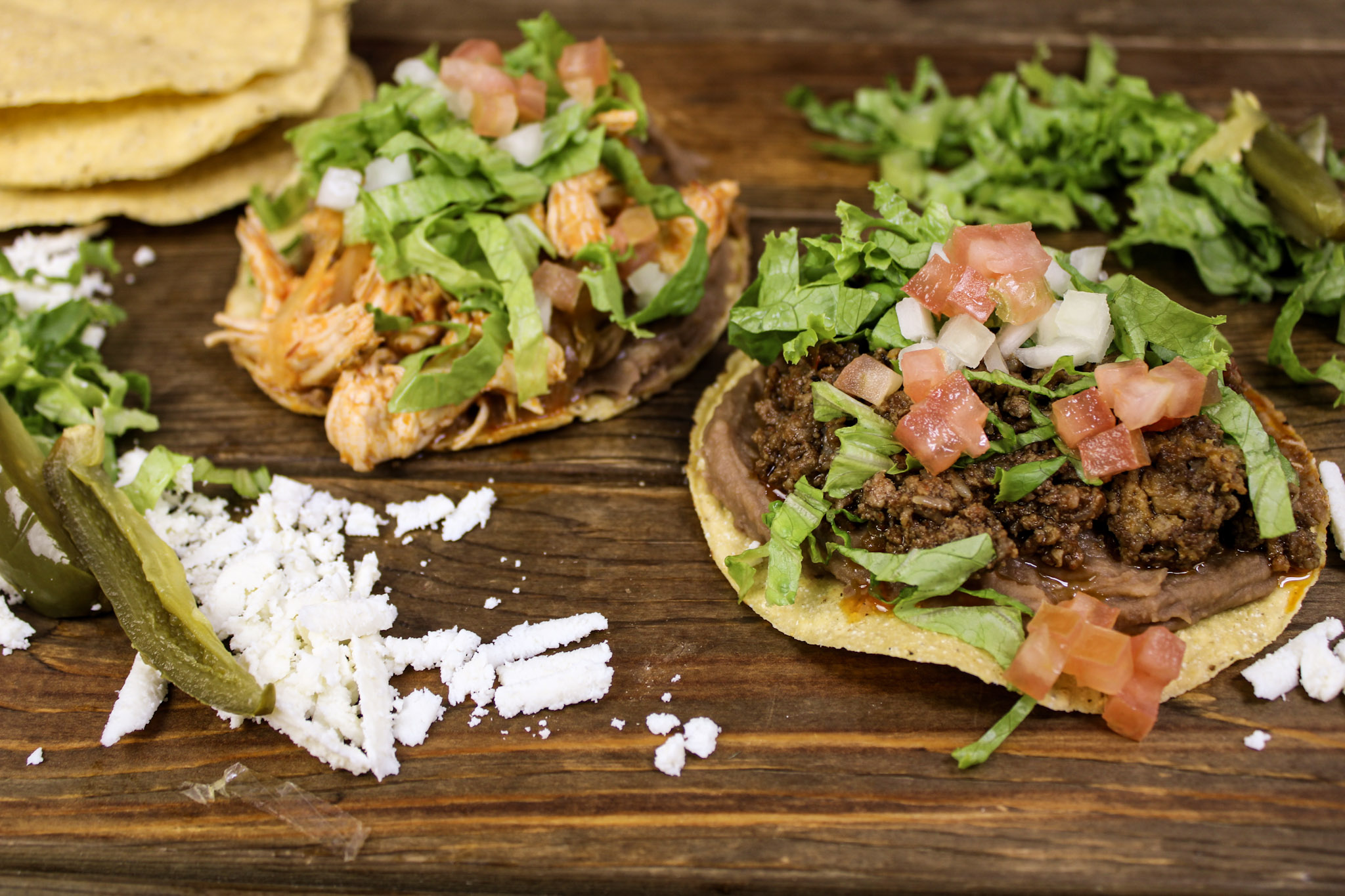 "Build Your Own" Tostada Bar