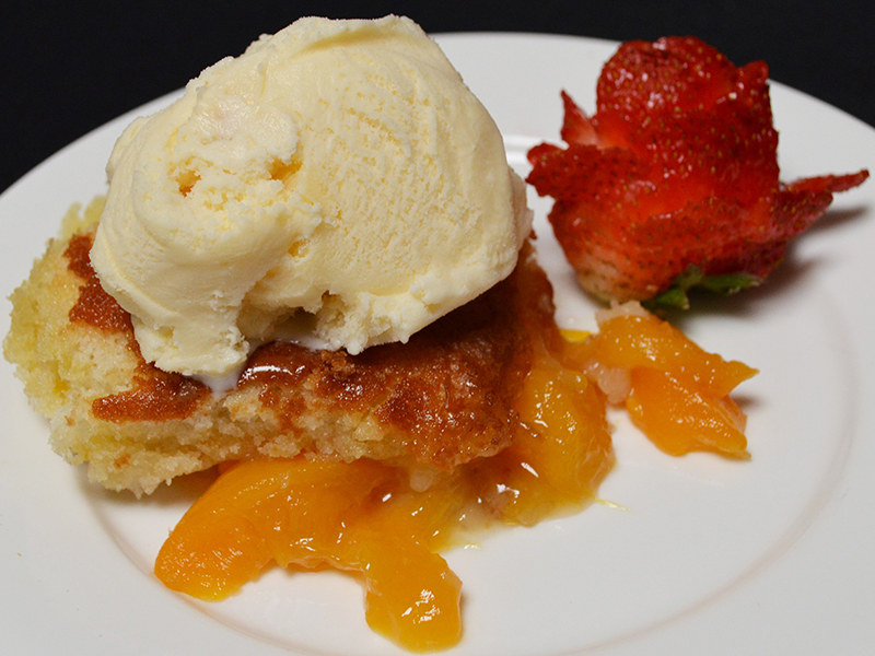 House-made Peach Cobbler