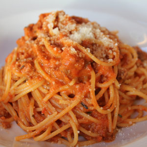 Spaghetti with Meat Sauce Buffet