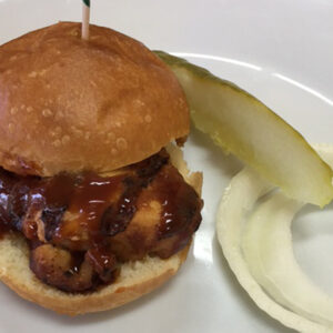 Pre-made BBQ Chicken Breast Slider