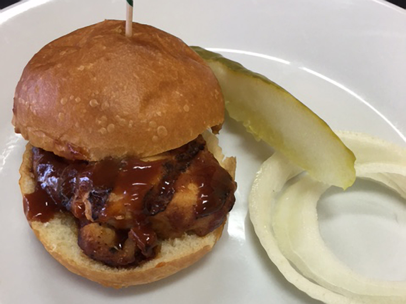 Pre-made BBQ Chicken Breast Slider