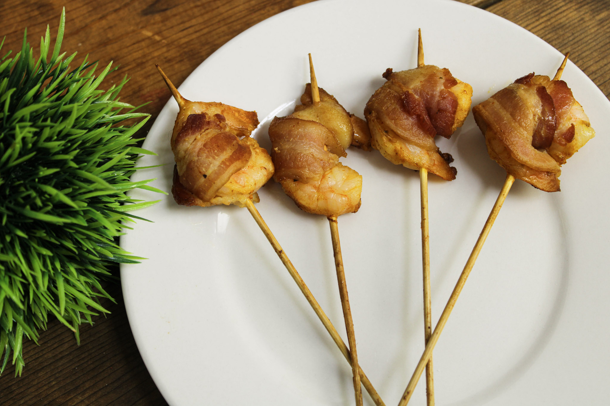 Bacon Wrapped Shrimp Skewers