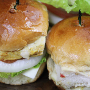 Pre-made Chicken Slider with Swiss cheese