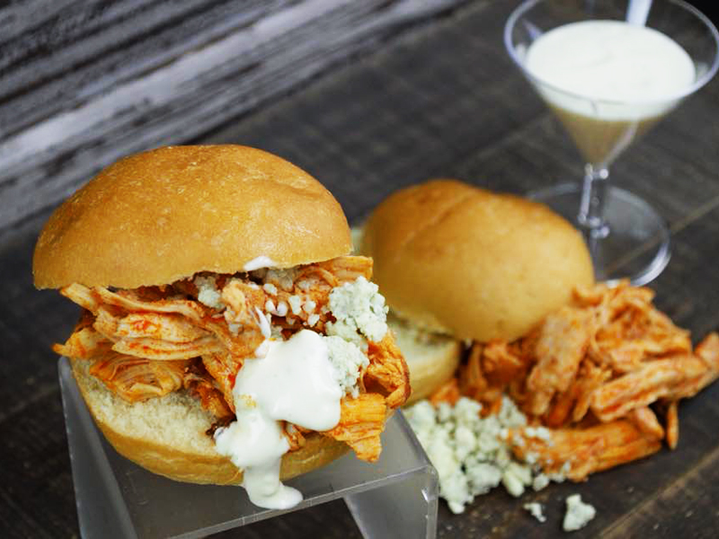 Pre-made Shredded Buffalo Chicken Sliders