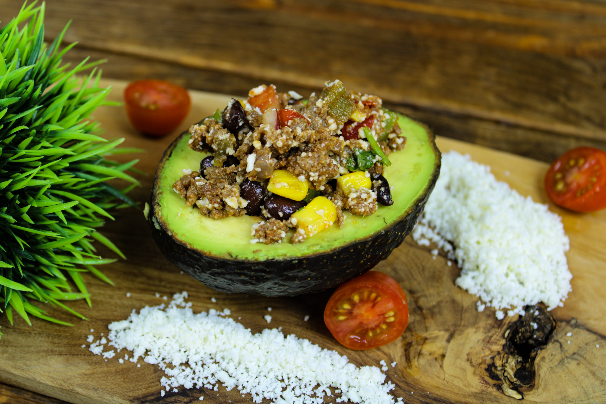 Taco Stuffed Avocado Station