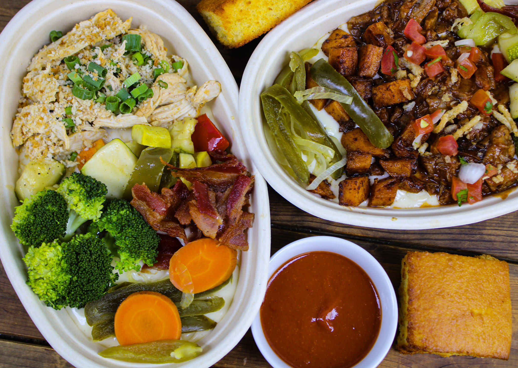 “Build your own” Loaded Mac Bowl