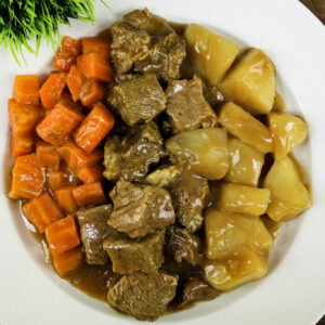 Beef Roast with Carrots and Potatoes Buffet