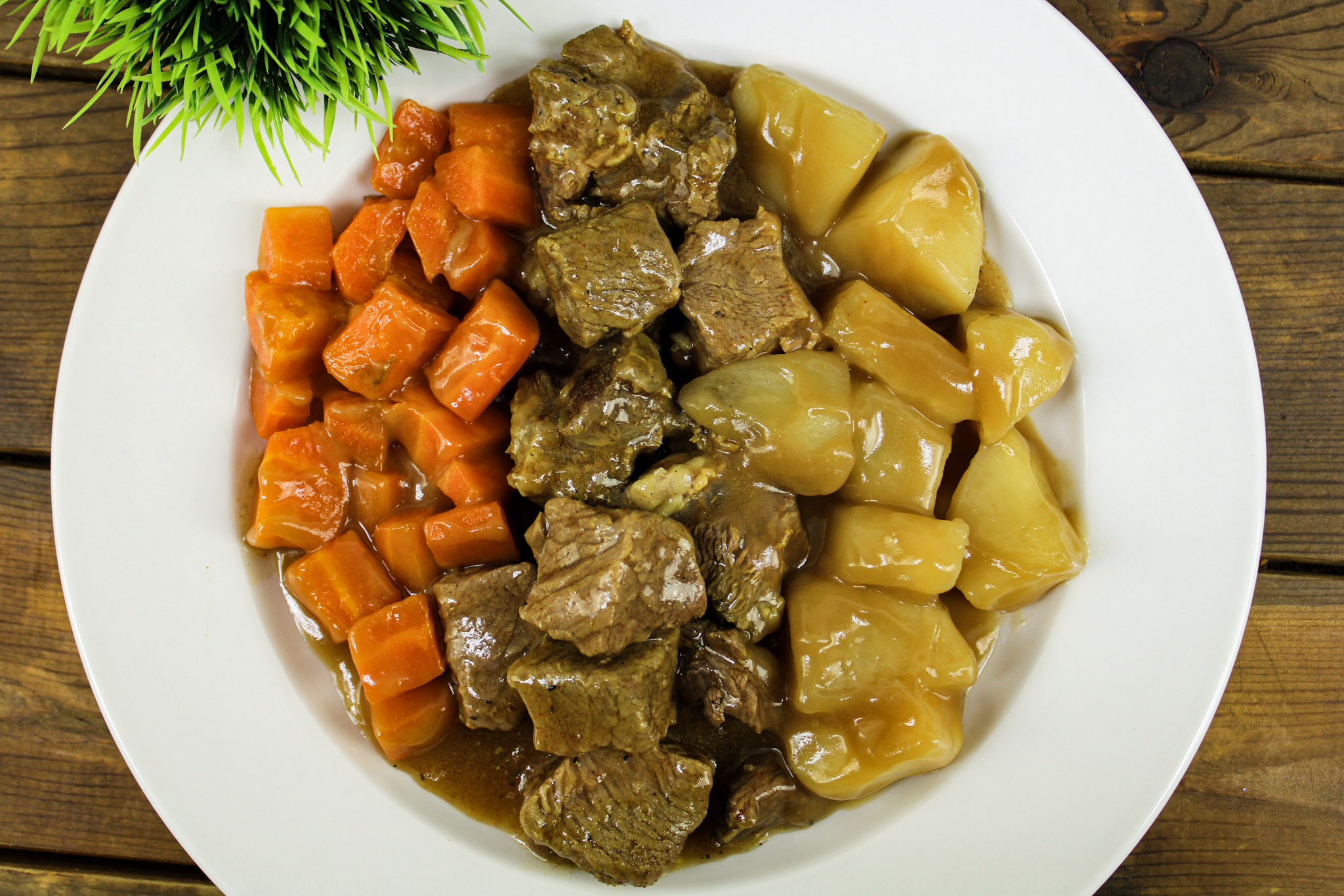 Beef Roast with Carrots and Potatoes Buffet