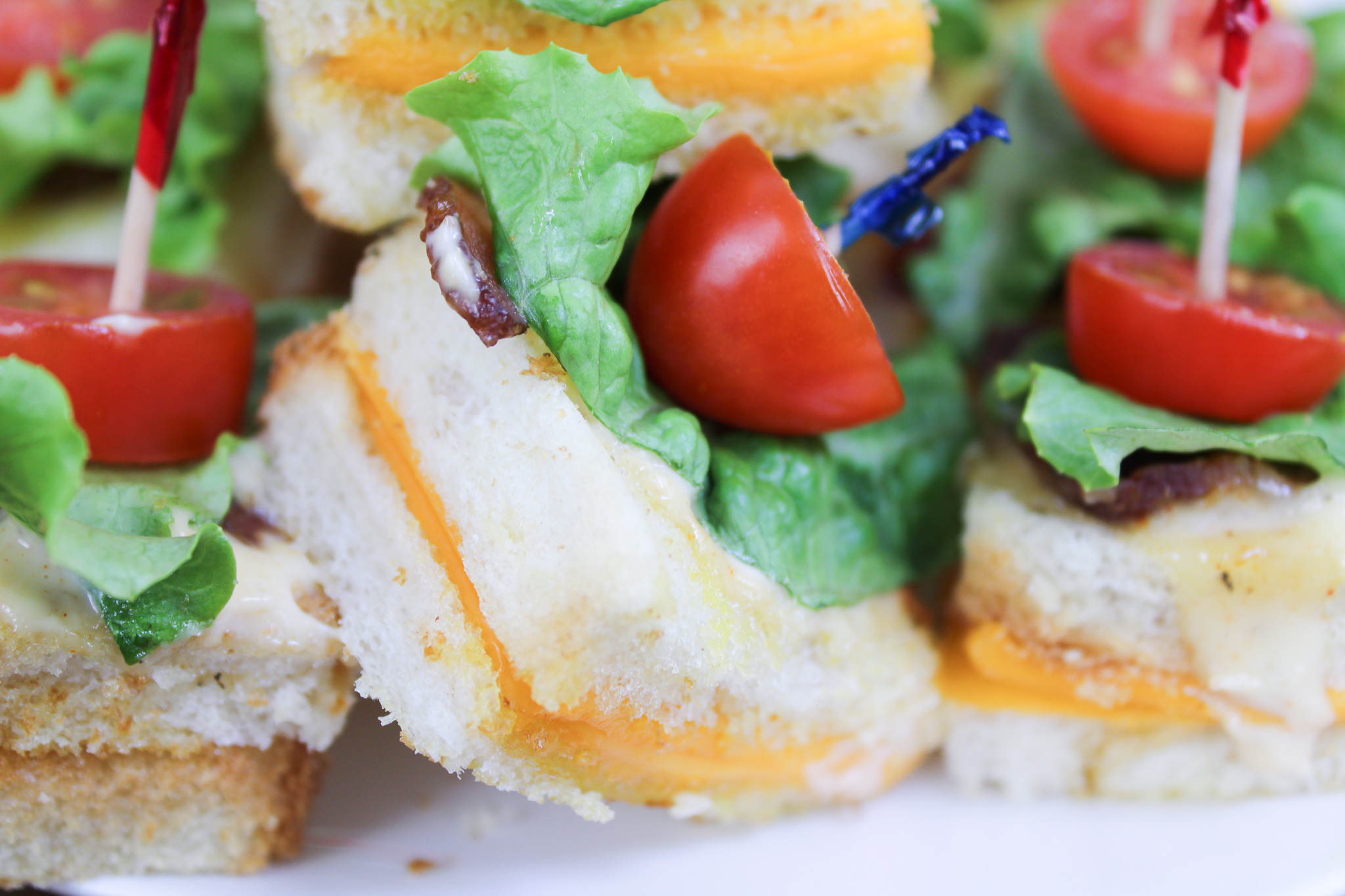 Mini BLT Grilled Cheese Bites
