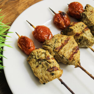 Pesto Chicken Kabobs (Cocktail Sized)