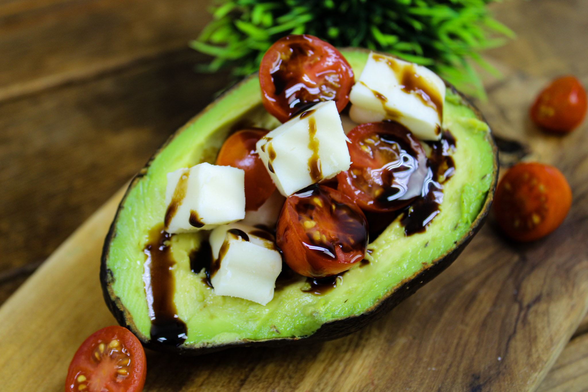 Caprese Stuffed Avocado Station