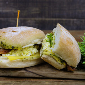 Ciabatta Bacon Breakfast Sandwich Buffet